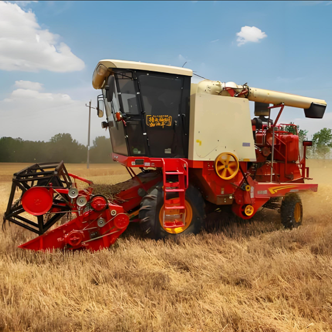 Mechanized Wheat Harvesting and Loss Reduction Techniques