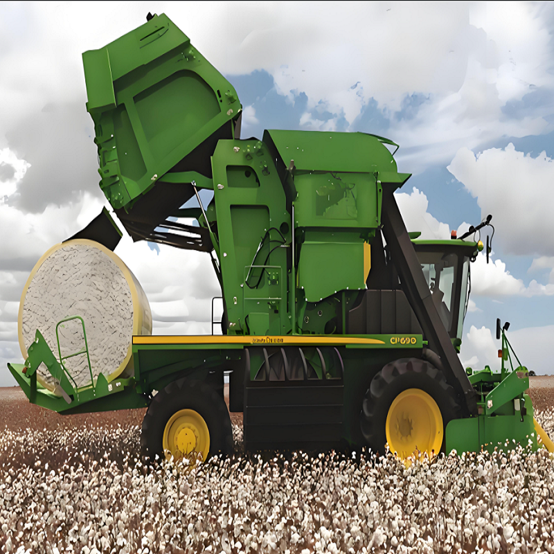 Escort the Cotton Combine Harvester Efficient Development 